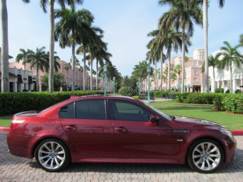 2006 bmw m5 v-10 *indianapolis red metallic* smg tip auto - dynamic seating pkg
