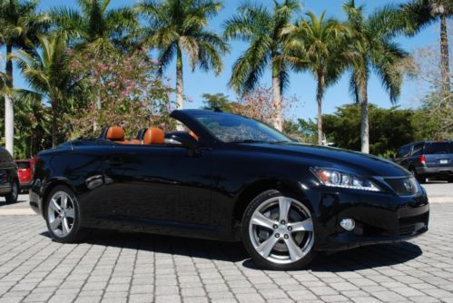 2012 lexus is 350c 2dr convertible nav navigation saddle leather heated cooled
