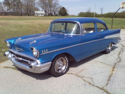 1957 chevy 2 door post