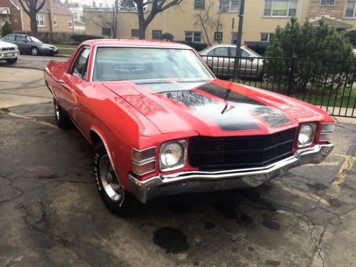 1971 chevrolet el camino beautiful in and out! #&#039;s match 350! ready to go!