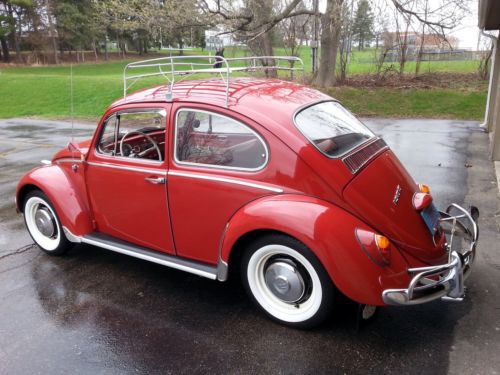 1966 volkswagen vw beetle bug classic ruby red