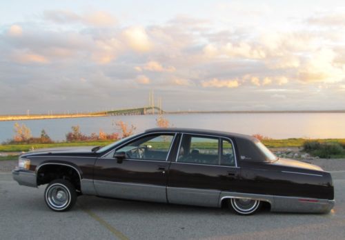 1993 cadillac fleetwood brougham custom lowrider daytons 2 pump booms low rider