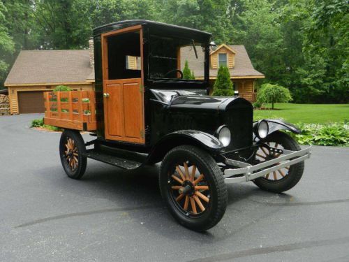 1924 model t ford delivery truck  depot hack advertising store