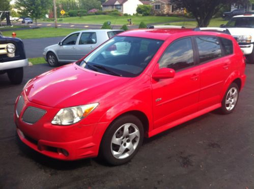 5 speed manual hatchback stick shift toyota matrix 36 mpg red folding seat