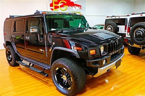 2008 hummer h2 luxury for sale~blacked out~low miles~custom rims~steps~grille~a+
