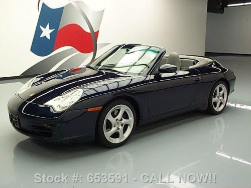 2003 porsche 911 carrera cabriolet 6-spd leather 52k mi texas direct auto