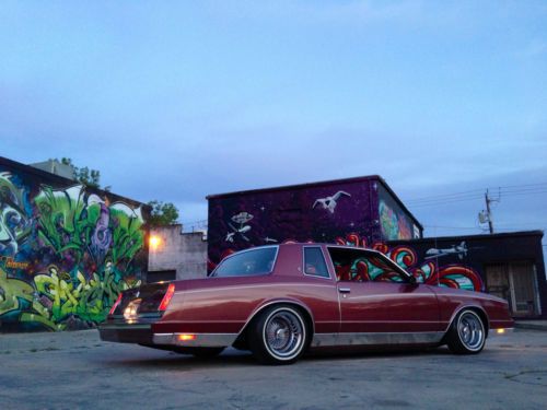 Chevy monte carlo base coupe lowrider red