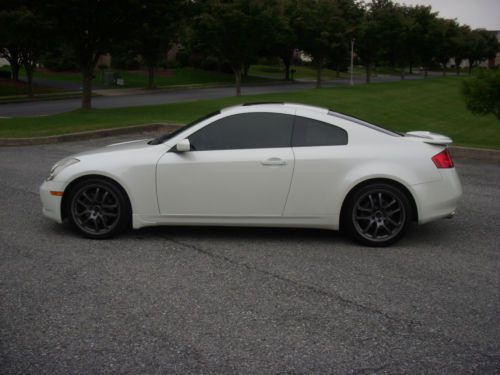 G35 coupe ivory pearl 6 speed nav