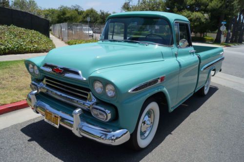 1959 restored original california truck with custom cab-long time owner history
