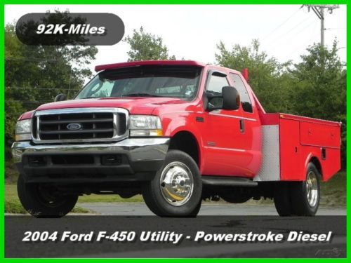 04 ford f450 f-450 xlt x-cab pick up truck utility 4x4 6.0l power stroke diesel