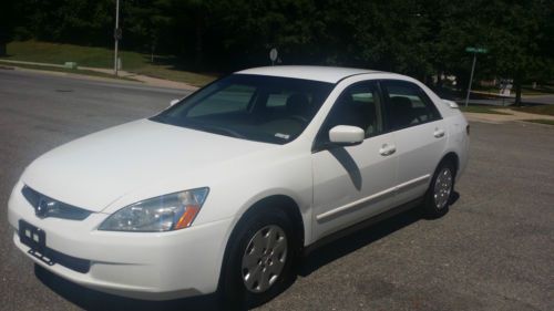 Find Used 2004 Honda Accord White Manual 4 Door Sedan