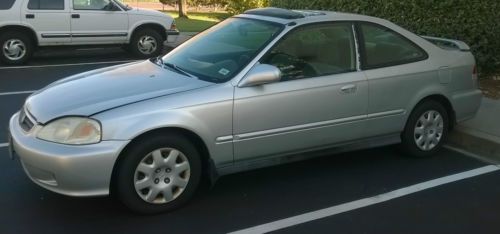 1999 honda civic ex coupe 2-door 1.6l - no reserve