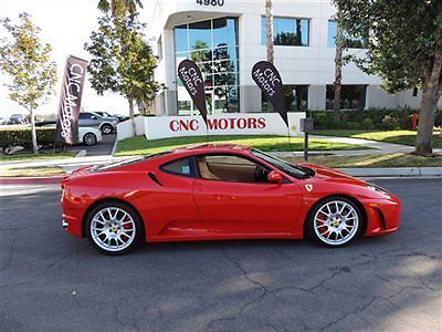 2005 ferrari f430 430 f1 coupe rosso corsa beige / loaded / serviced / must see