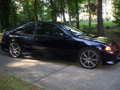 Custom black 1995 honda civic ex 2-door automatic