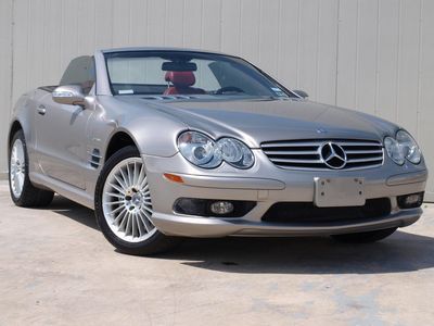 2003 mercedes sl55 amg pano roof red lthr nav top loaded clean $499 ship