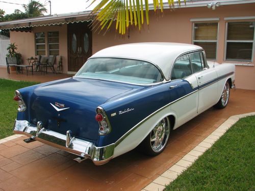 1956 no post sedan total restoration looks and rides excellent rare no post !!!