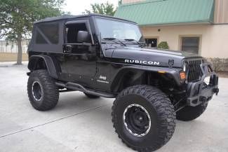 2005 jeep wrangler rubicon 4x4 unlimited-custom lifted-1 owner-like new-no rust