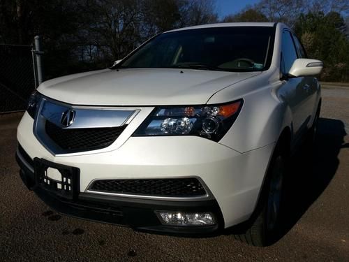 2011 acura mdx tech sh-awd water damaged flood salvage rebuildable repairable