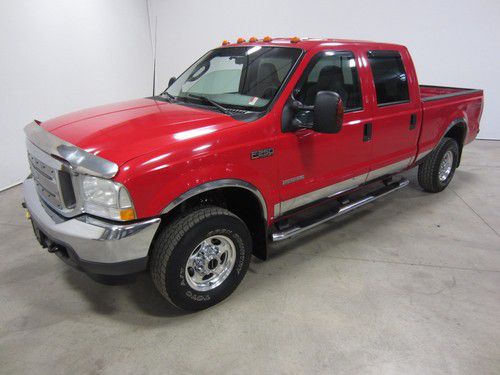 03 ford f250 6.0l v8 turbo diesel 4x4 crew cab short bed auto colo owned 80 pics