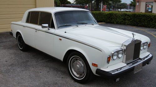 1979 rolls royce silver shadow ii white