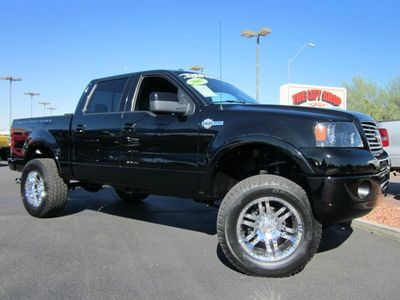 2007 ford f-150 harley davidson lariat super crew cab 4x4 lifted truck~low miles