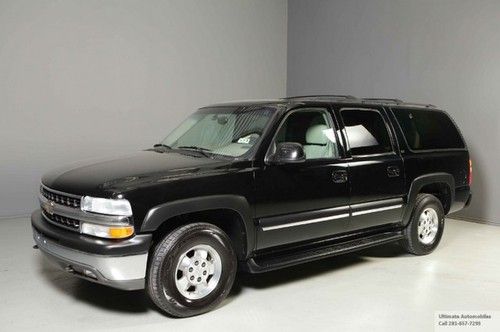 2001 chevrolet suburban 1500 lt 4x4 leather 1-owner captian chairs alloys clean!
