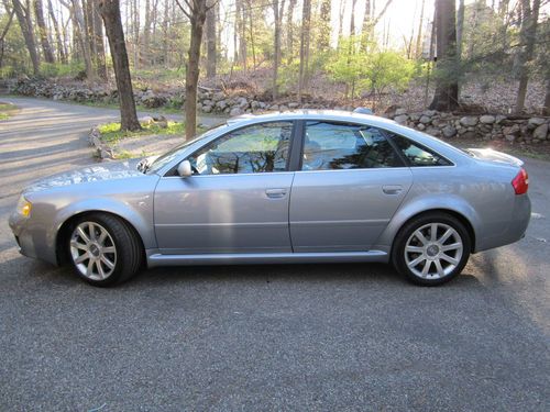 2003 audi rs6 v8 twin turbo avus silver, ebony interior, 91k