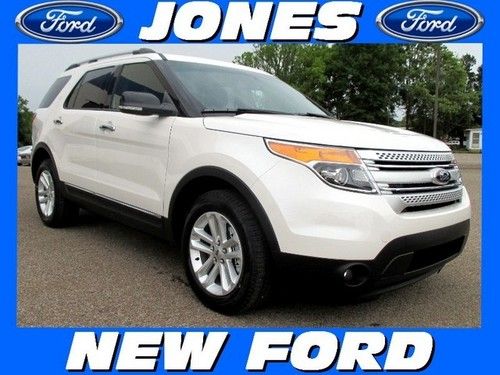 New 2013 ford explorer 2wd xlt msrp $36915 white platinum metallic