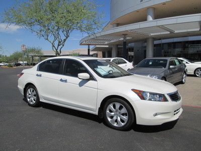 2008 white v6 leather navigation sunroof miles:47k automatic sedan