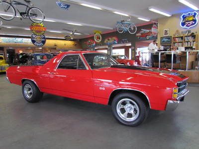 1971 chevrolet el camino ss ls-3 396/402 matching numbers 4 speed red on black