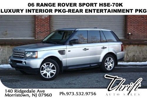 06 range rover sport hse-70k-luxury interior pkg-rear entertainment pkg