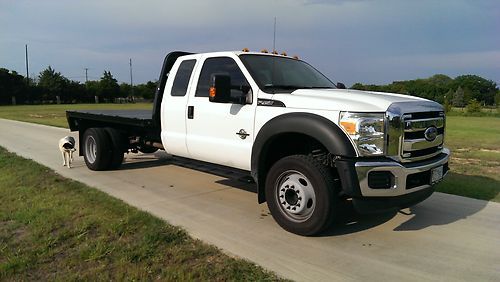 2012 f-450 ford super cab flatbed only 5k miles!!! new condition f-550