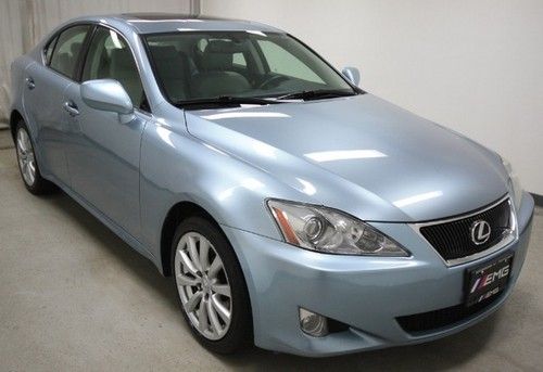 06 blue lexus is 250 v6 all-wheel  auto leather heated seats snrf clean carfax
