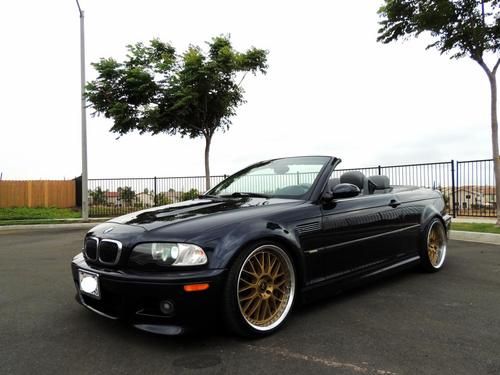 03 bmw m3 convertible, custom sound system,3 piece wheels, low miles, salvage.