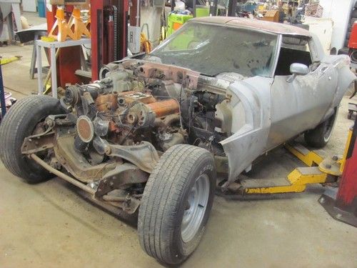 1968 68 corvette 327/300 hp matching #'s mako shark body project parts car