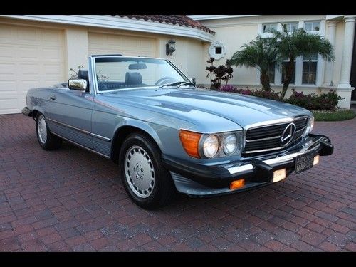 560sl 560 sl convertible r107 roadster 42k miles mint both tops