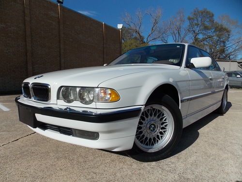 2001 bmw 740il one tx owner loaded snrf lthr navigation 6cd xenon free shipping!
