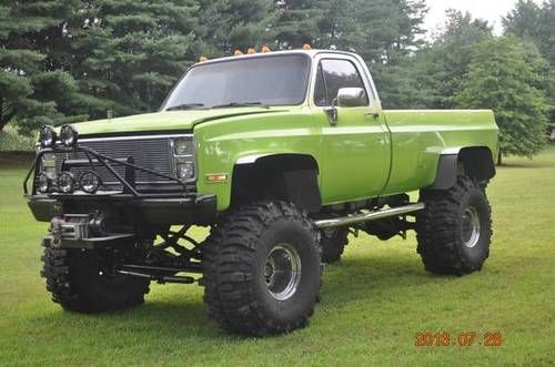 1987 k10 chevy pickup 4x4, must be seen show truck 14 inch lift