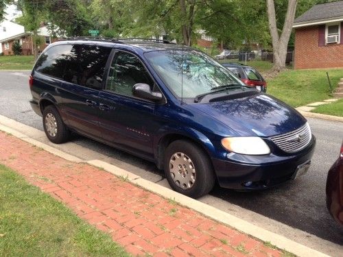 2001 blue chrysler town and country minivan lx all wheel drive used