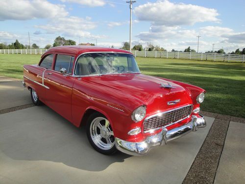 1955 chevy 210 leather resto-mod hot-rod (all-new) cold air must see