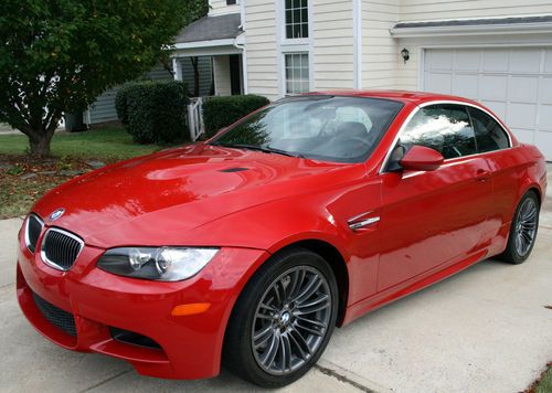 Melbourne red 2008 bmw m3 convertible / 6 speed / premium / warrantied