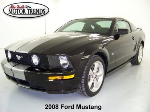 2008 gt deluxe polished wheels stripes shaker 500 leather seats ford mustang 16k