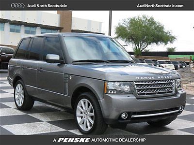 2010 supercharged range rover-leather-navigation-factory warranty-24k miles