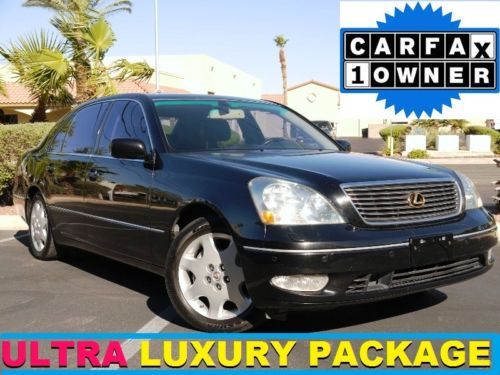 Ls430 ultra pkg navi adpt cruise rear recling massager heat+ac seats no reserve