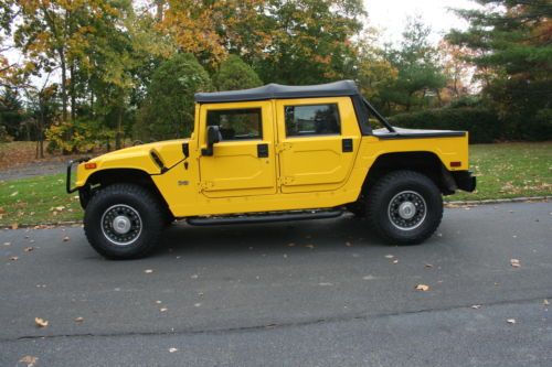 2006 h1 alpha opentop*competition yellow*winch*leather*1ownr*new tires*very rare
