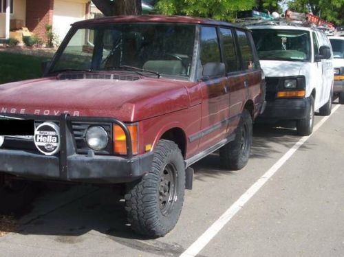 1991 range rover county with great divide bumper