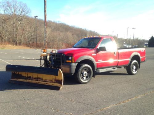 4x4 - powerstroke turbo diesel - 68-k low miles - fisher snow plow - no reserve