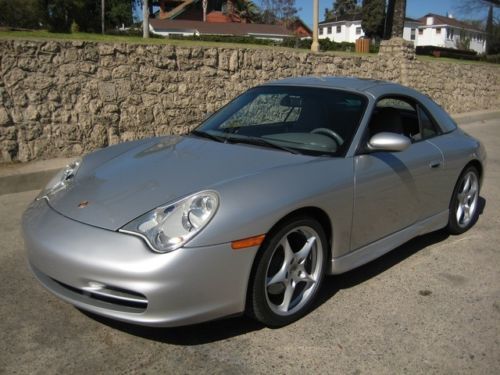 2003 911 carrera cabriolet w/hardtop &#034;aero package&#034;  315 h.p. low miles calif.
