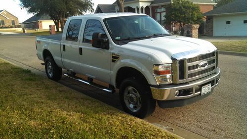 2009 ford f250 crew cab, 4x4, oxford white, only 20,100 miles, texas