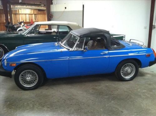 1978 mg b mgb convertible 31,765 correct miles nice!! blue look!! time to ride!!